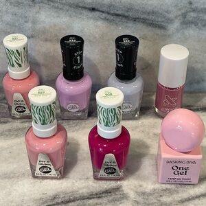 Gel Nail Polish bundle - Pink and Purple Shades